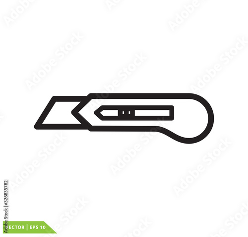 Knife icon vector logo design template