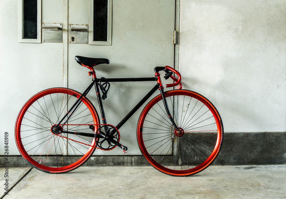 Red bicycle