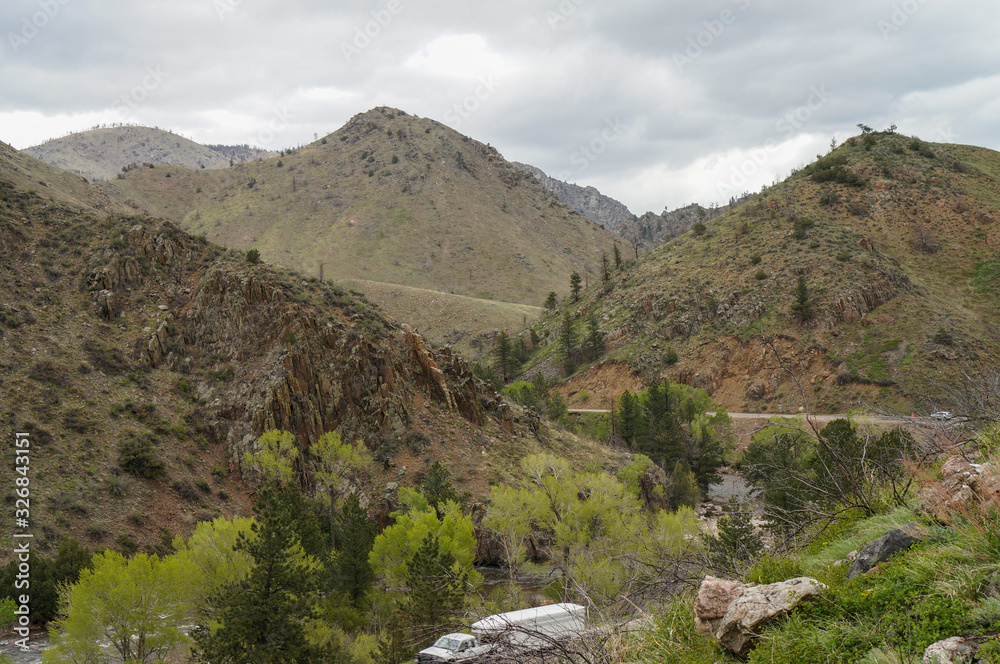 river in mountains