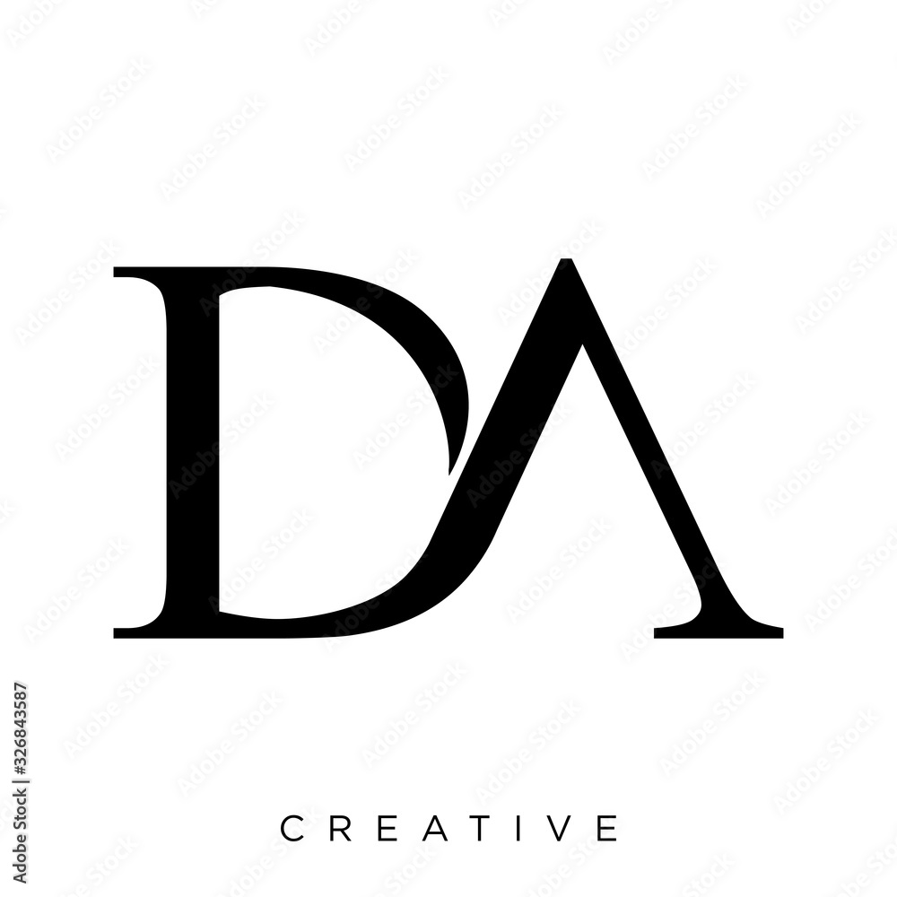 da vector illustration of alphabet