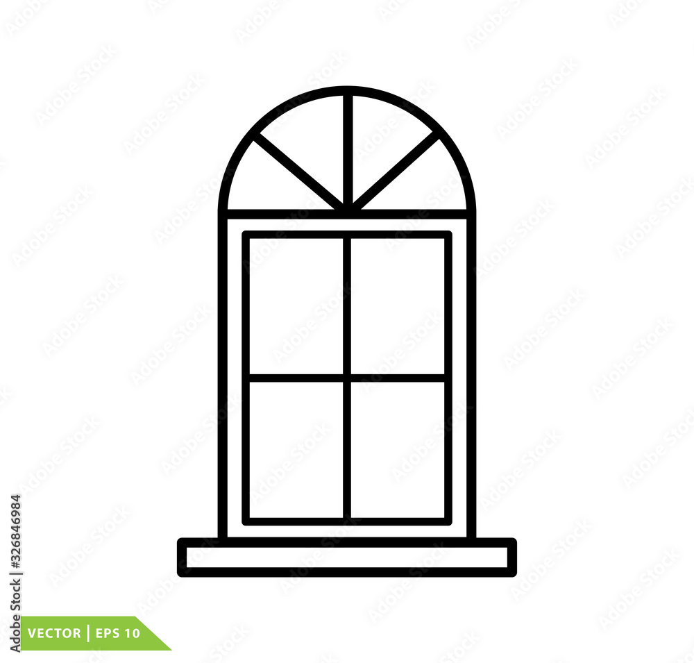 Window icon vector logo design template Window icon vector logo design template