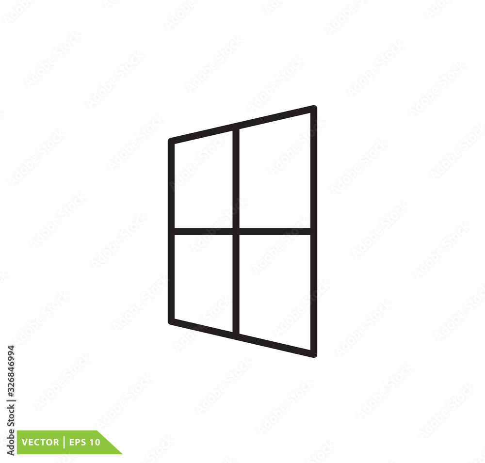 Window icon vector logo design template Window icon vector logo design template