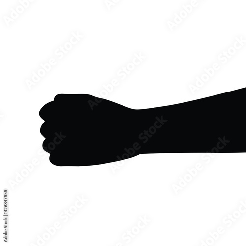 Human hand silhouette