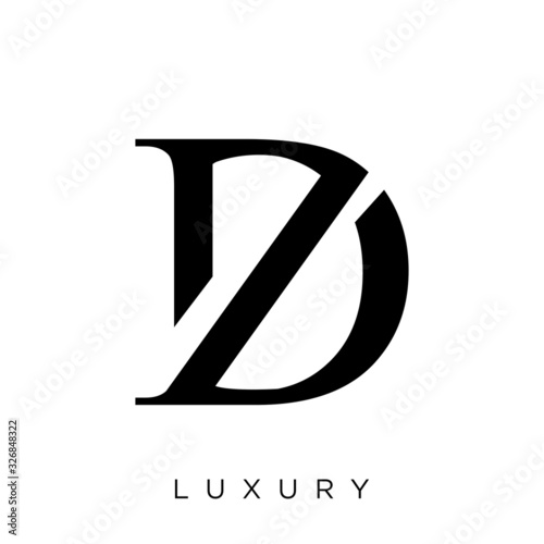 dz logo design vector icon