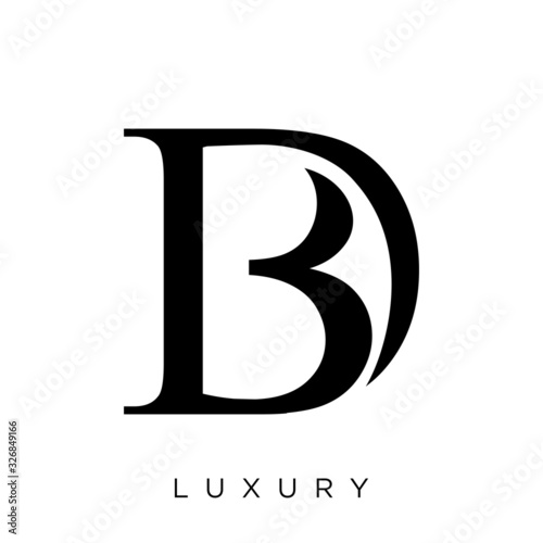 bd logo design vector