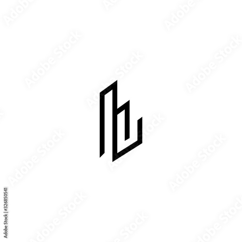 ML LM L M Letter Logo Design Vector