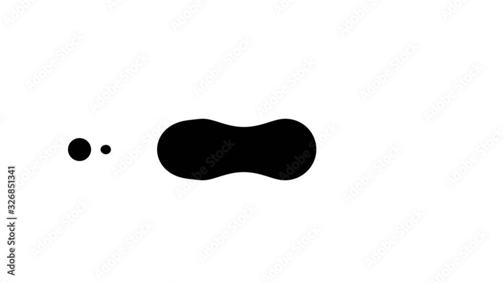 Messed morphing balls animation. Digital motion design. Filled circles movement. Animated white background with black round shapes. Messed morphing balls animation. Digital motion design. Filled circles movement. Animated white background with black round shapes.