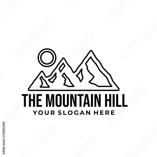 The Mountain Hill Logo Template