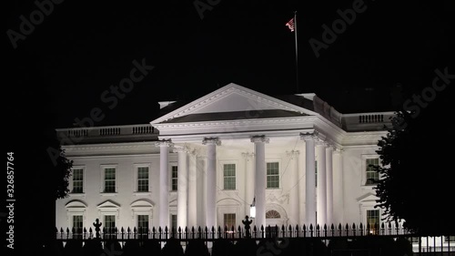 The White House Shot At Night
