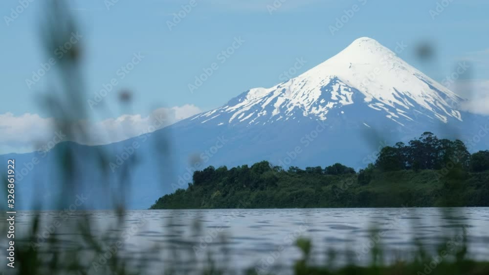 Volcano of Osorno during sunny day at summer, Chilean Patagonia Volcano of Osorno during sunny day at summer, Chilean Patagonia