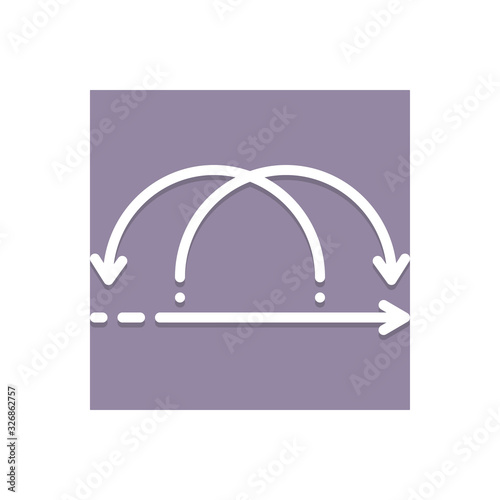 Color illustration icon for iterative 