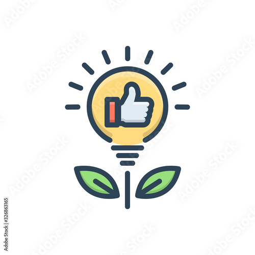 Color illustration icon for expedient 