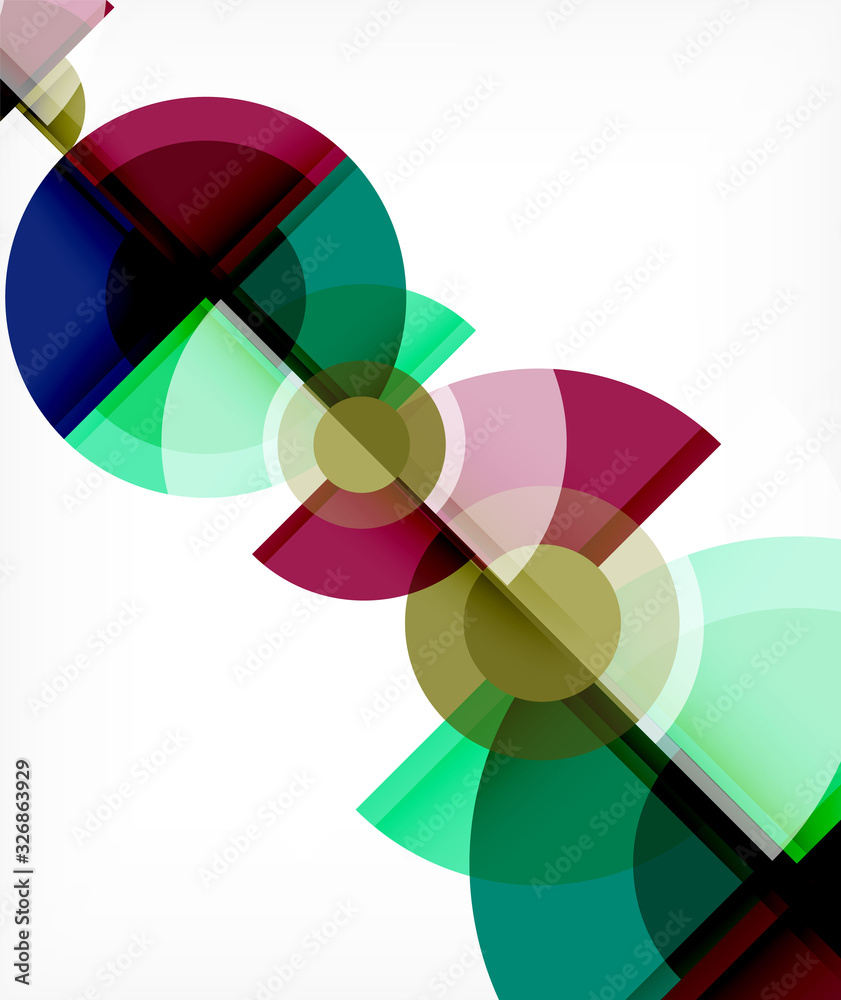 Abstract background, circle and triangle design round shapes overlapping. Geometric trendy template. Vector Illustration For Wallpaper, Banner, Background, Card, Book Illustration, landing page Abstract background, circle and triangle design round shapes overlapping. Geometric trendy template. Vector Illustration For Wallpaper, Banner, Background, Card, Book Illustration, landing page