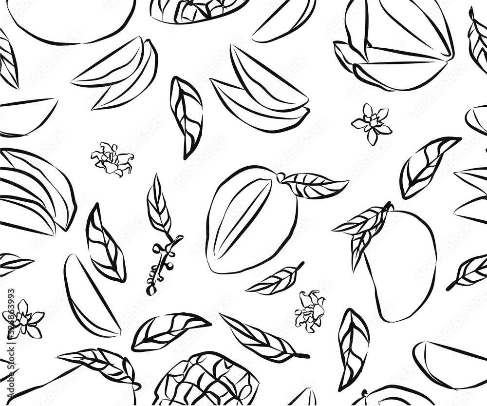 Slices of sliced manga, pieces of fruit slices and cubes, Vector seamless pattern Vintage style, YELLOW AND PINK MANGO, Slices of sliced manga, pieces of fruit slices and cubes, Vector seamless pattern Vintage style, YELLOW AND PINK MANGO,