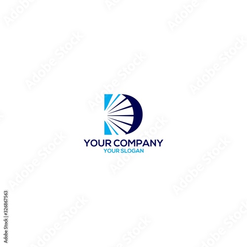 D Shell Logo Design Vector
