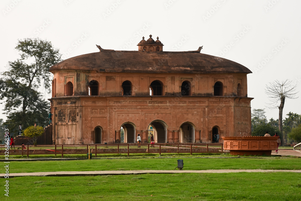 Fototapeta premium Rang Ghar is a two-storeyed building which once served as the royal sport. 