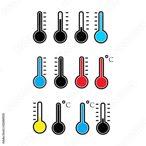 Thermometers icons