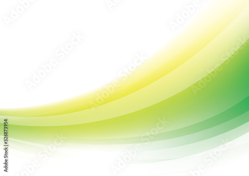 抽象 曲線 背景 緑と黄色