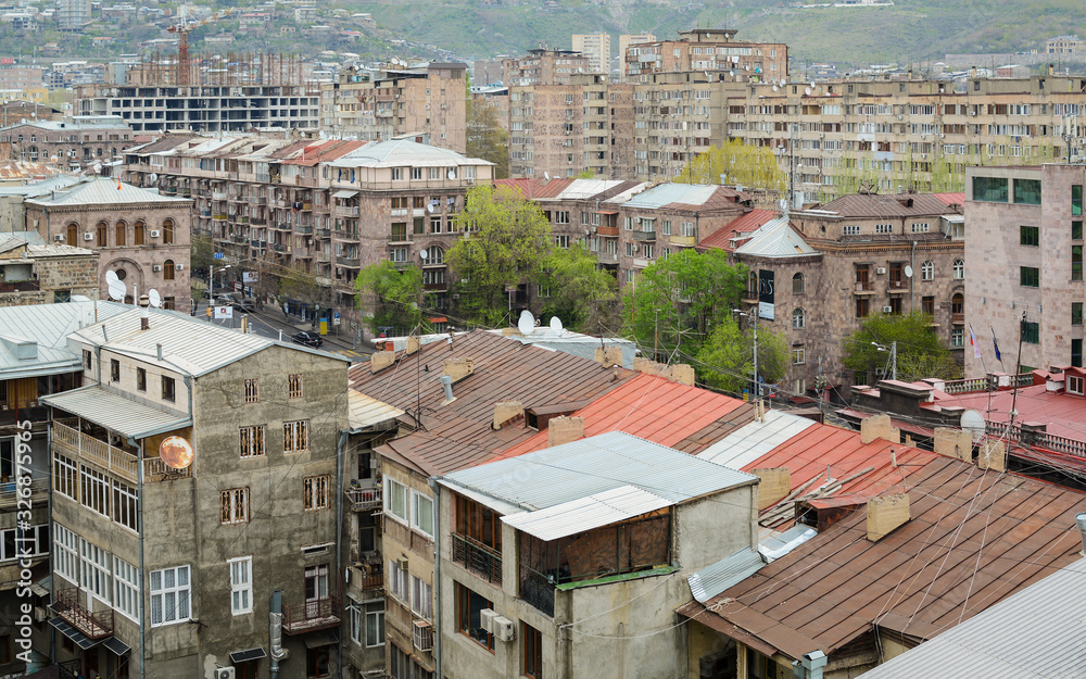 Fototapeta premium A view of Yerevan, capital city of Armenia