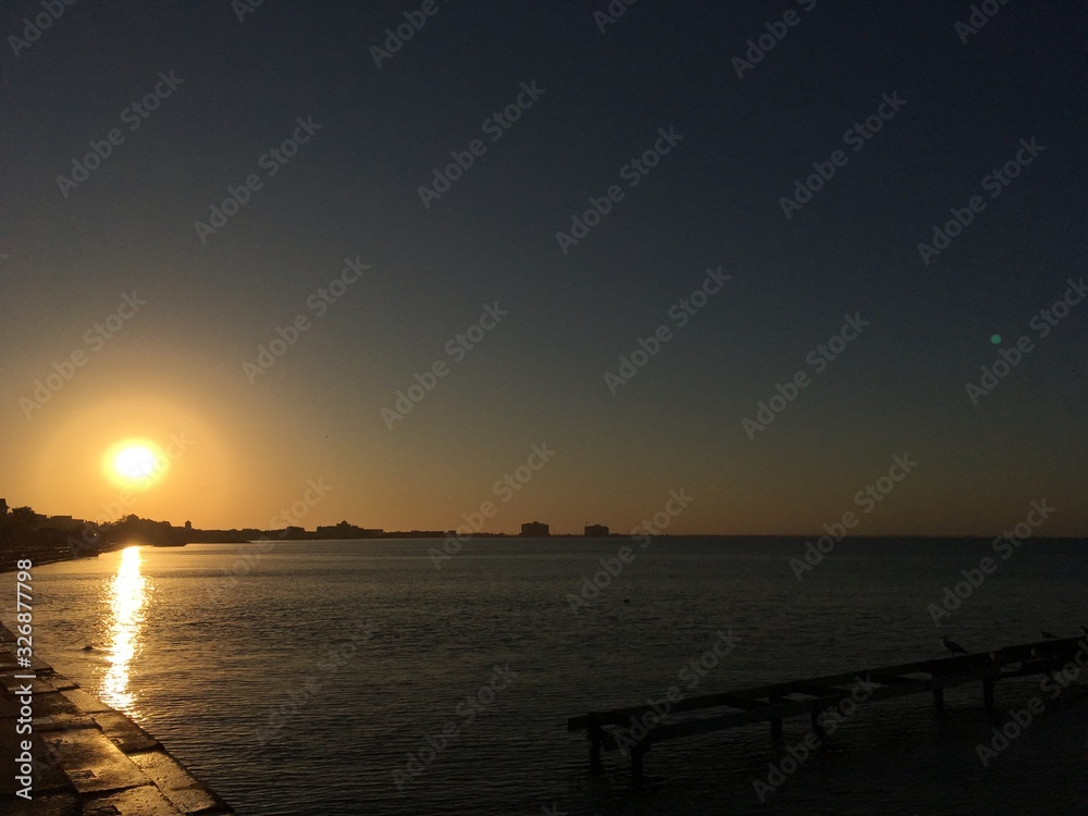 Obraz premium sunset on beach