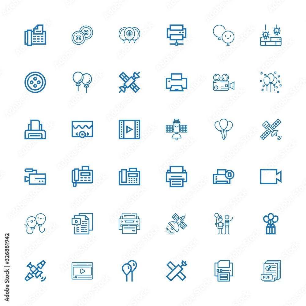 Editable 36 glossy icons for web and mobile Editable 36 glossy icons for web and mobile