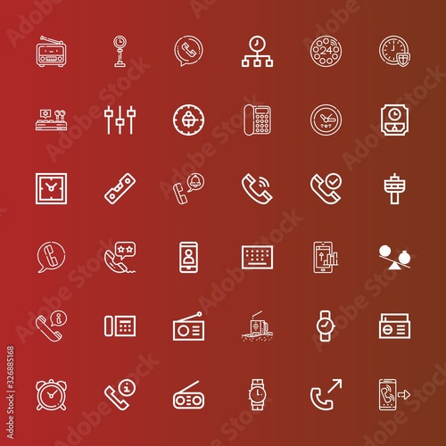 Editable 36 dial icons for web and mobile