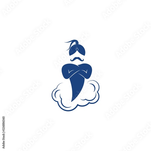 Genie logo illustration