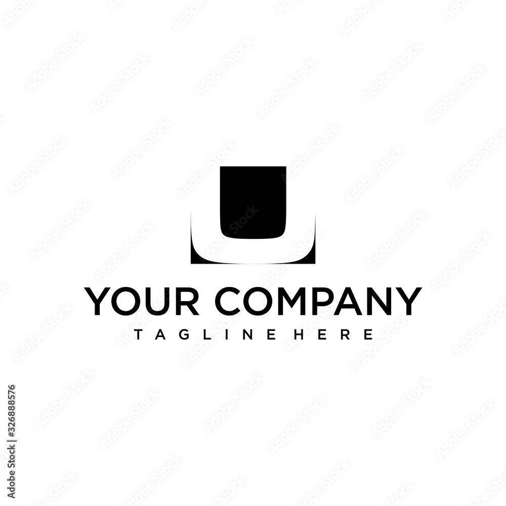 Clean line logo design of letter U with white background - EPS10 - Vector. Clean line logo design of letter U with white background - EPS10 - Vector.