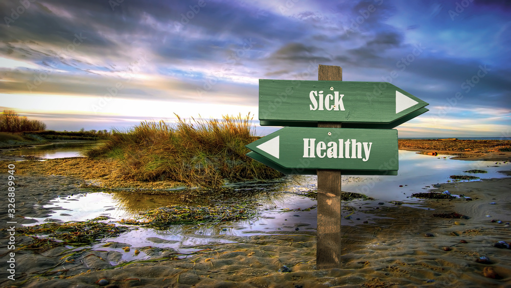 Street Sign to Healthy versus Sick