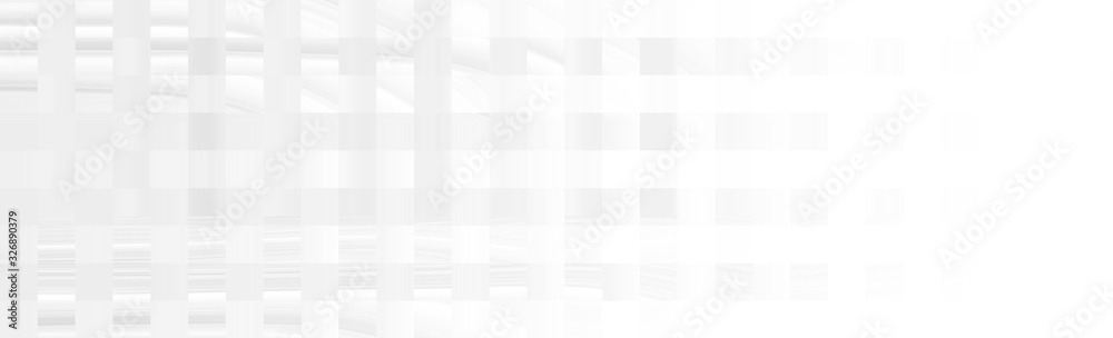 White background with a graphic pattern of lines and stripes, Texture of gray squares and rectangles. Modern abstract design in bright colors.