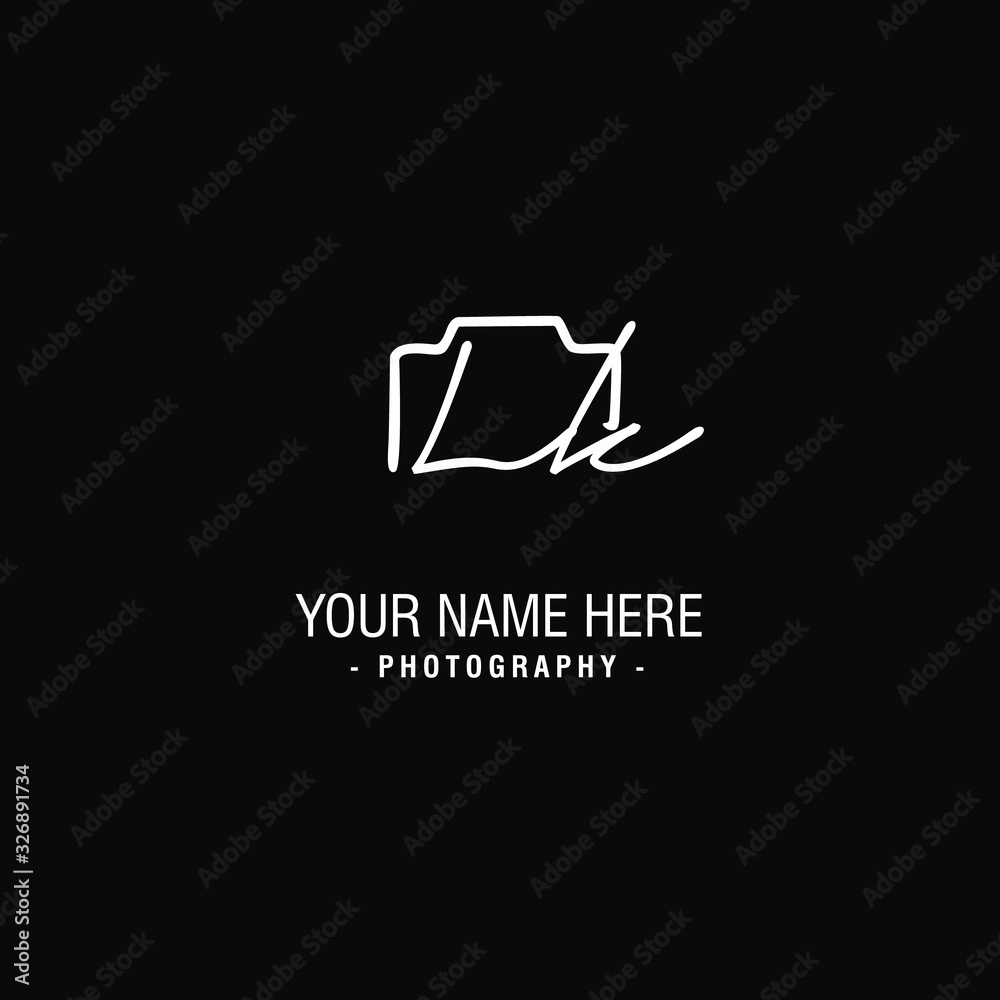 Lk Initial Signature Photography Logo Lk Initial Signature Photography Logo