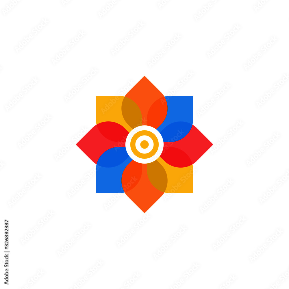 Illustration of beautiful colorful flower stock Illustration of beautiful colorful flower stock