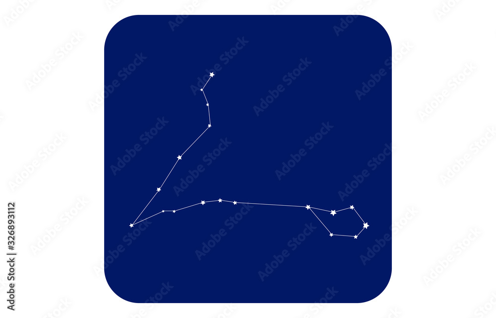 12星座の青のアイコン ベクターイラスト 魚座 Stock Vector Adobe Stock