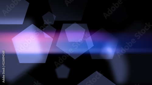 Abstract geometric background with pentagons
