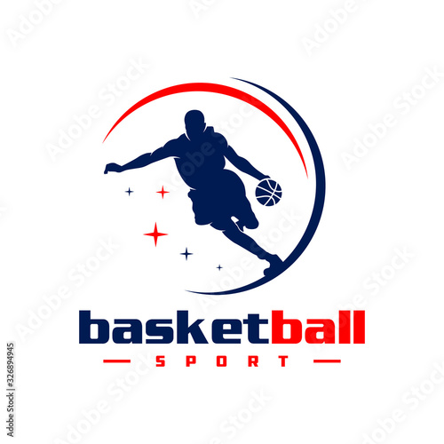 basketball sports logo design