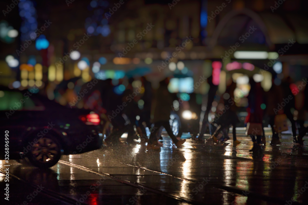 rainy night in the city rainy night in the city