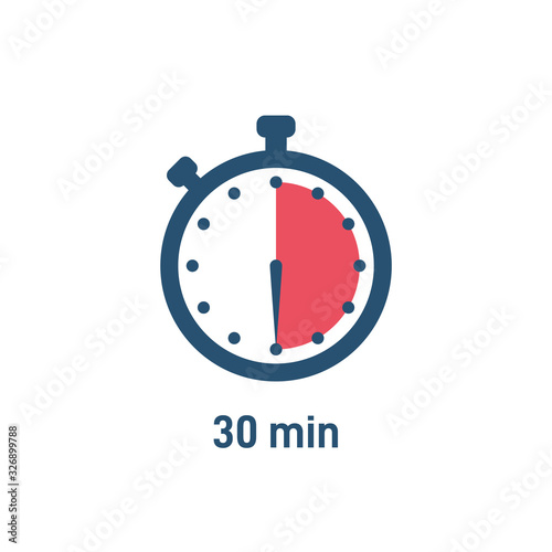 Set of sport stopwatch icons showing time