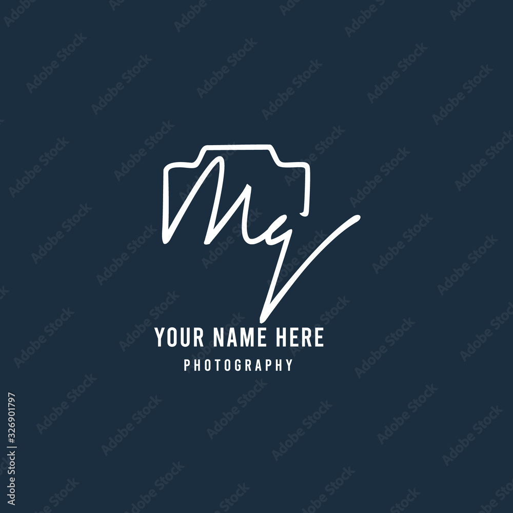 Mq Initial Signature Photography Logo Mq Initial Signature Photography Logo