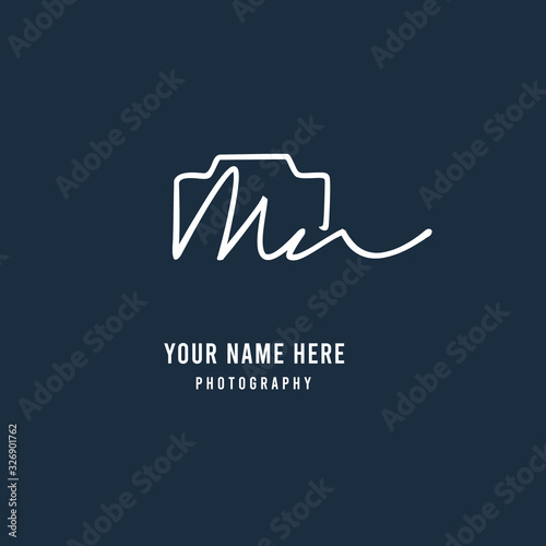 Mn Initial Signature Photography Logo