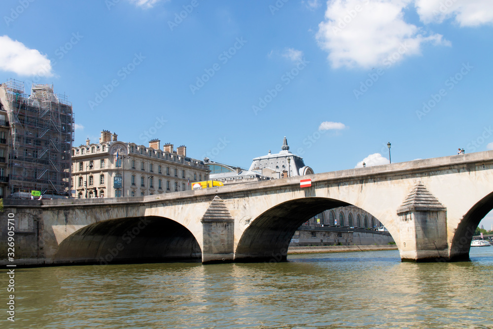 Seine walk in France, architecture of France, Paris
