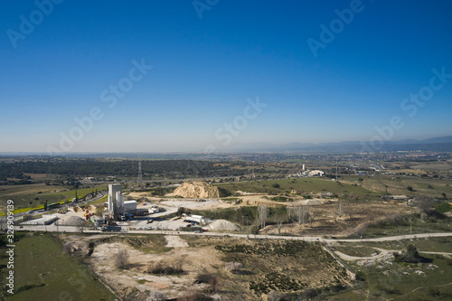 Concrete plant for the construction of all works. Concrete manufacturing.