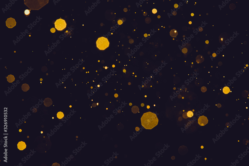 Fototapeta premium Abstract blur gold sparkle bokeh