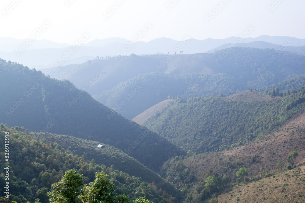 Laos mountain at Oudomxay, Laos