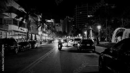 BW Street Photograph in Miami