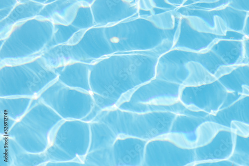 Swimming pool rippled water detail