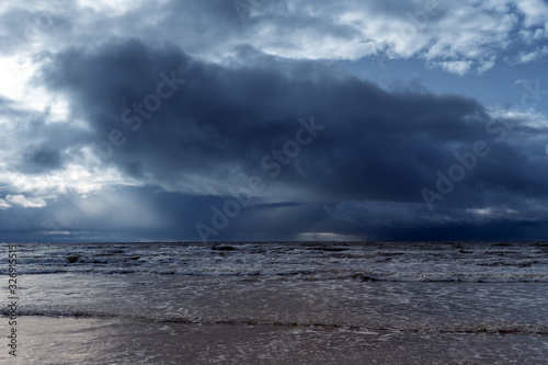 Dark clouds over Baltic sea. © Janis Smits