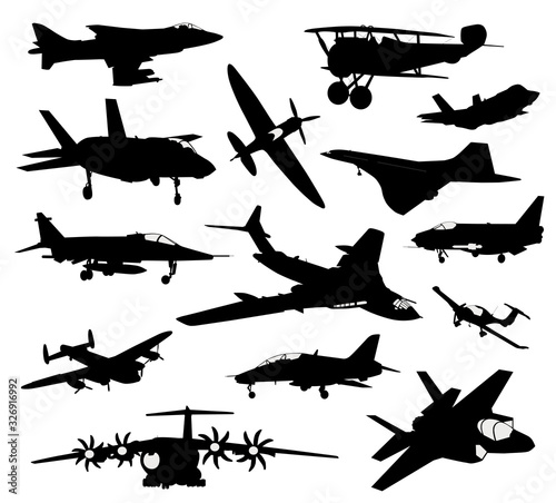 Vector aircrafts set