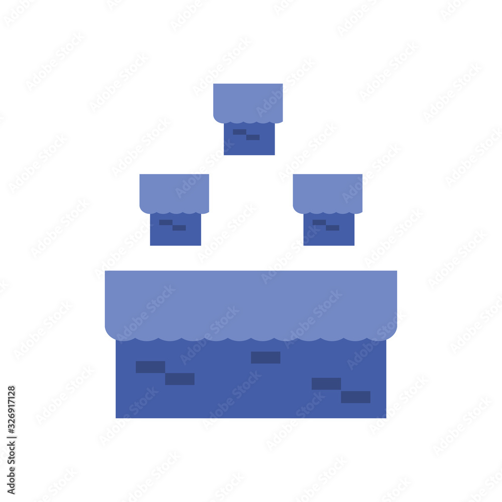 Isolated videogame pixel trees line style icon vector design Isolated videogame pixel trees line style icon vector design