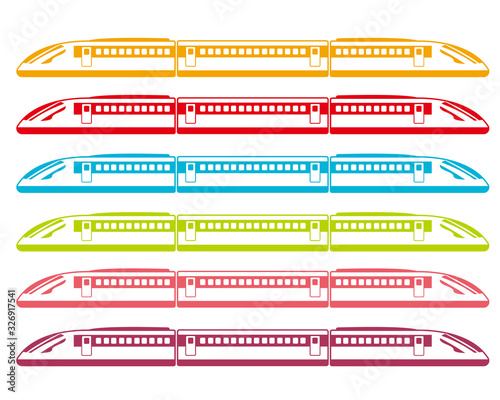新幹線　電車　列車　鉄道　アイコン