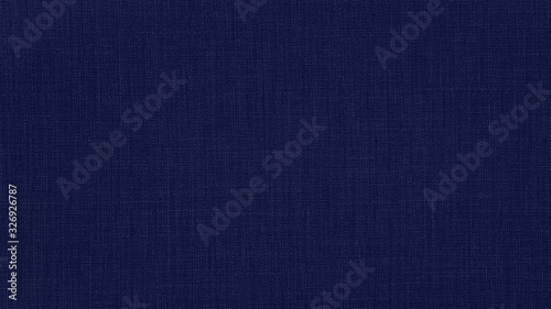 Dark phantom blue natural cotton linen textile texture background